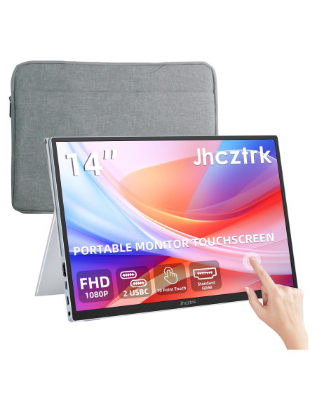 Monitor Portátil Táctil 14" Jhcztrk FHD 1920x1200 USB-C
