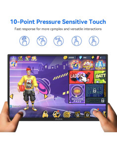 Monitor Portátil Táctil 14" Jhcztrk FHD 1920x1200 USB-C 2