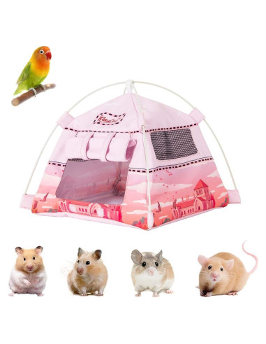 Casa de Camping para Hámster ITANDME Rosa 23x23 cm