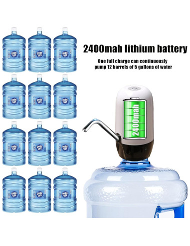 Dispensador de Agua Eléctrico Golden Andes 5 Galones Batería