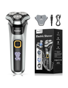 Afeitadora eléctrica Sweker RS9006 recargable IPX6 con recortadora