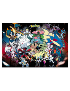 Póster de Juego Pokémon Mega Evoluciones 91x61 cm