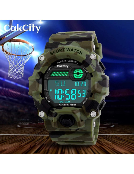 Reloj Deportivo Digital CakCity para Niños Impermeable