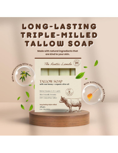 Set de Jabón Natural de Tallo Provence Essentials - 4x142g