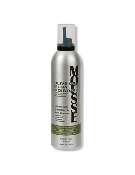 Mousse Capilar Hidratante Aceite de Oliva 340 g Sin Alcohol