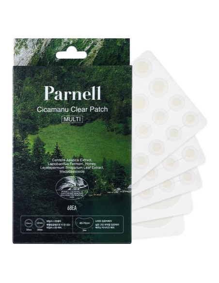 Parche Hidrocoloide Parnell Cicamanu para Acné - 68 Unidades