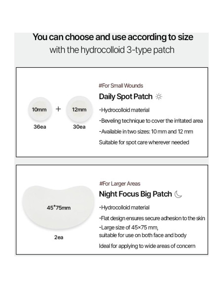 Parche Hidrocoloide Parnell Cicamanu para Acné - 68 Unidades
