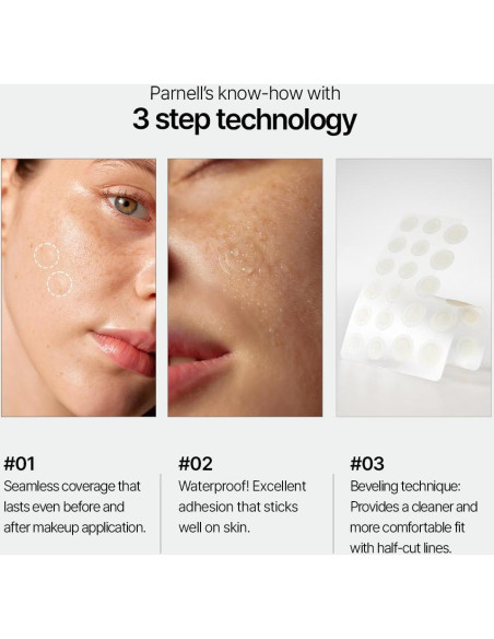 Parche Hidrocoloide Parnell Cicamanu para Acné - 68 Unidades