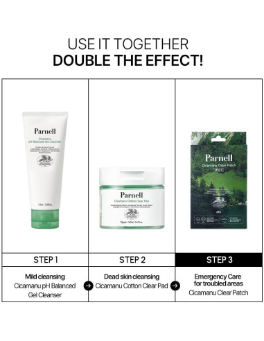 Parche Hidrocoloide Parnell Cicamanu para Acné - 68 Unidades