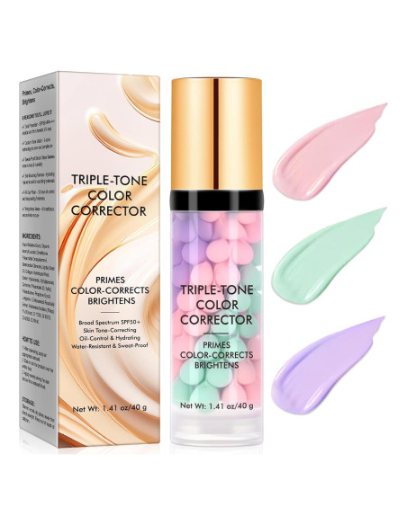 Primer Corrector de Color Akeeronn 3 en 1 SPF50+ 40g