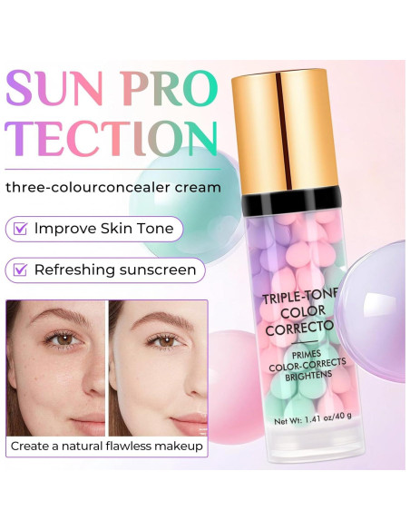 Primer Corrector de Color Akeeronn 3 en 1 SPF50+ 40g