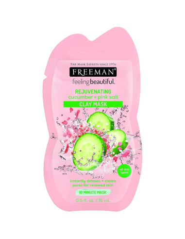 Mascarilla de Arcilla de Pepino y Sal Rosa Freeman 170g