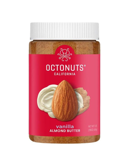 Mantequilla de Almendra Vainilla Asada Octonuts 453g - Vegana