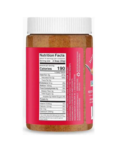 Mantequilla de Almendra Vainilla Asada Octonuts 453g - Vegana