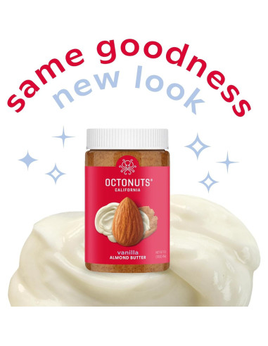 Mantequilla de Almendra Vainilla Asada Octonuts 453g - Vegana
