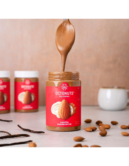 Mantequilla de Almendra Vainilla Asada Octonuts 453g - Vegana