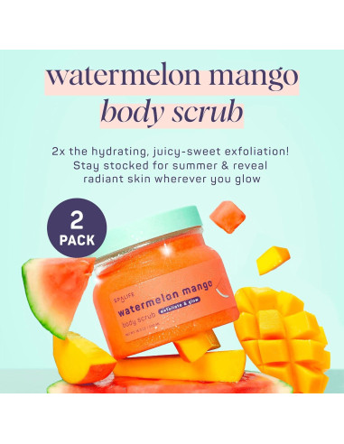 Exfoliante Corporal SpaLife Sandía Mango 2 Paquete 480g