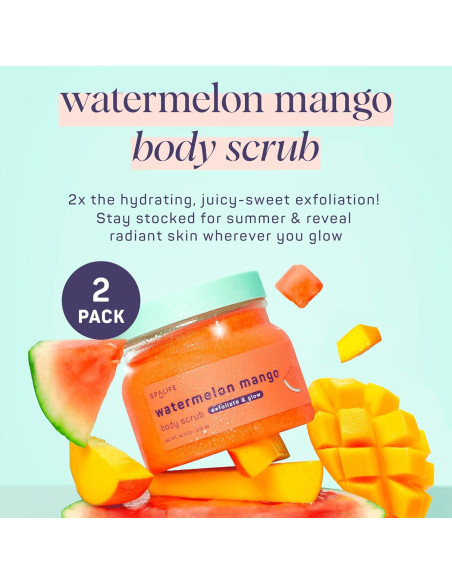 Exfoliante Corporal SpaLife Sandía Mango 2 Paquete 480g