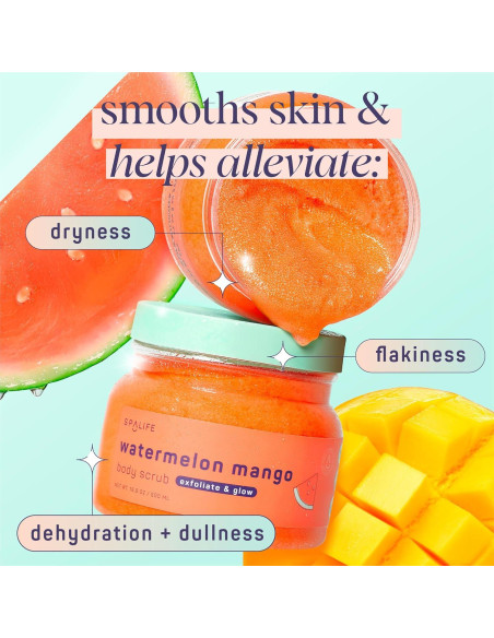 Exfoliante Corporal SpaLife Sandía Mango 2 Paquete 480g