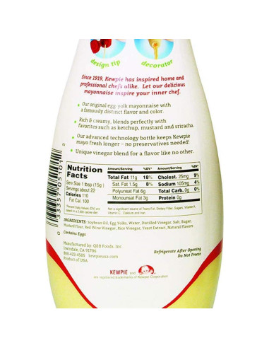 Mayonesa Kewpie 354 ml - Sabor Umami, Sin Gluten