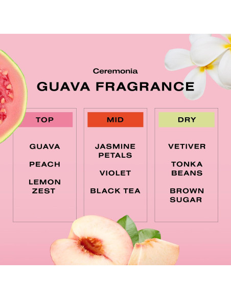 Spray Desenredante Ceremonia Guayaba 50 ml Protección UV y Térmica