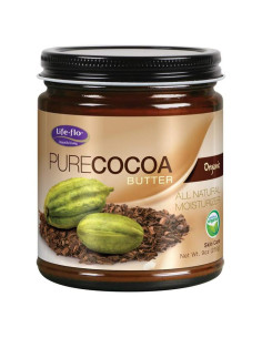 Manteca de Cacao Orgánica Pura Life-flo 255g Hidratante Facial y Corporal
