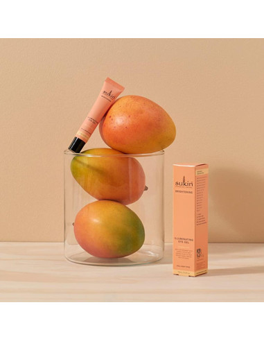 Gel Iluminador para Ojos Sukin con Café Verde y Ciruela Kakadu 14g