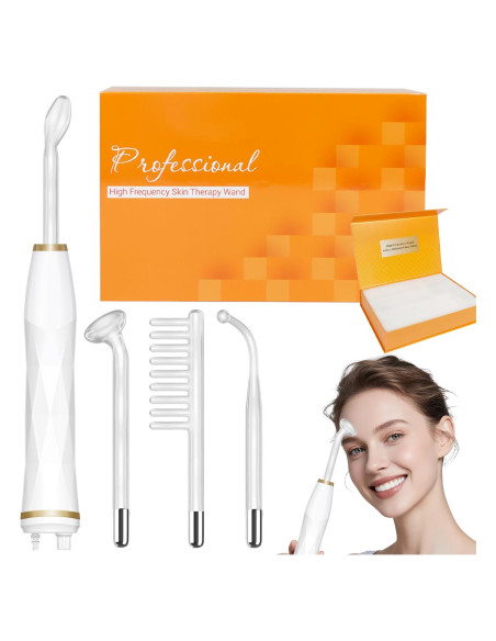 Máquina Facial de Alta Frecuencia TUMAKOU Naranja 4 Tubos