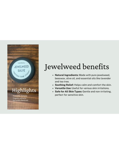 Ungüento Natural Jewelweed Blackberry Hollow 56.7 g - Alivio Picazón