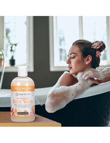Jabón Corporal Nutritivo Ginger Lily Farms Coco Mango 354 ml