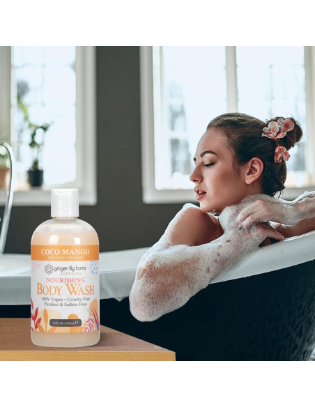 Jabón Corporal Nutritivo Ginger Lily Farms Coco Mango 354 ml