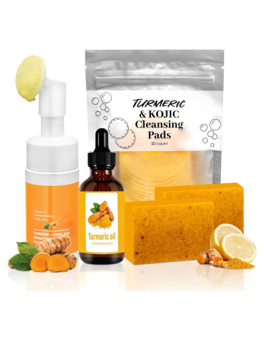 Juego de Cuidado de Piel de Cúrcuma Amdele - 4 Piezas
