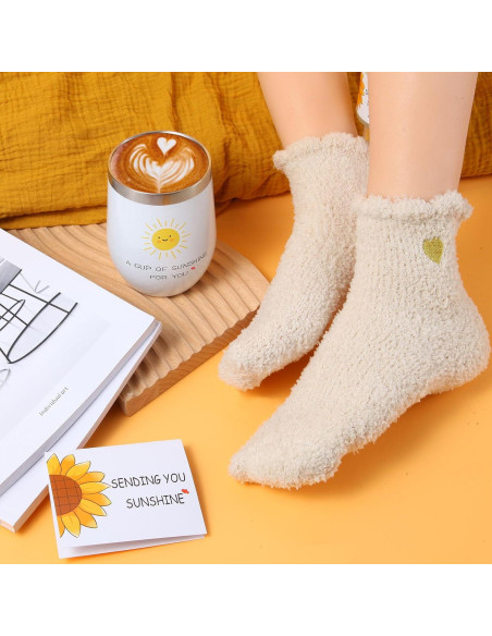 Cesta de Regalos de Girasol OHATOS para Mujeres - 7 Piezas