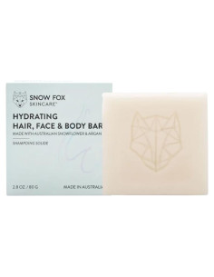 Barra Hidratante Snow Fox 4 en 1 | Champú, Acondicionador y Gel | 80 g