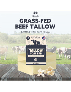 Jabón de Grasa de Res Natural Natrulo 240g - Hidratante para Piel Seca 2