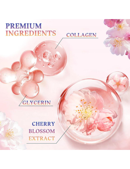 Juego de Cuidado de la Piel Sakura 8 Piezas Hidratante