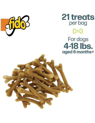 Fido Doozie Bones Huesos Dentales Sabor Cacahuate 21 Mini