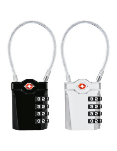 Candado de Equipaje TSA Diyife 4 Dígitos con Gancho 14cm
