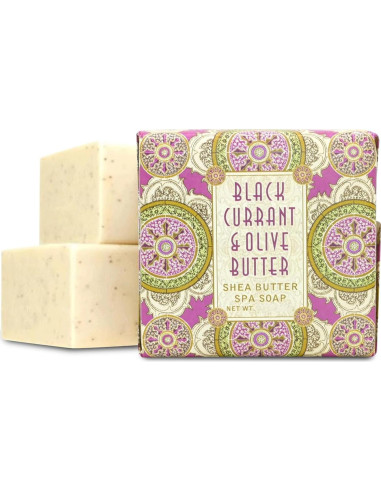 Jabón Botánico Mini Greenwich Bay - Paquete de 12 x 53.86 g - Grosella Negra y Mantequilla de Oliva