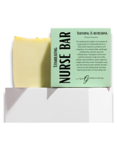 Barra de Enfermera Jabón Herbal Eucalipto Menta Moringa 117g