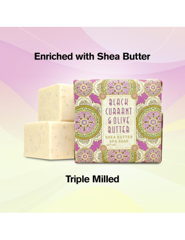 Jabón Botánico Mini Greenwich Bay - Paquete de 12 x 53.86 g - Grosella Negra y Mantequilla de Oliva