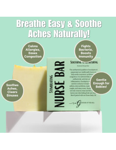 Barra de Enfermera Jabón Herbal Eucalipto Menta Moringa 117g 2