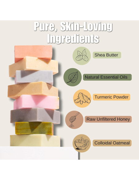 Barra de Enfermera Jabón Herbal Eucalipto Menta Moringa 117g