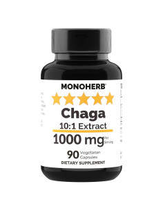 Extracto de Hongos Chaga Monoherb 1000 mg - 90 Cápsulas Vegetales