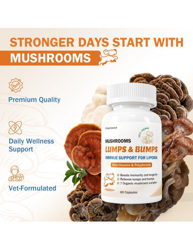 Suplemento de Hongo para Perros PKperekond - Cápsulas para Bultos y Lipomas