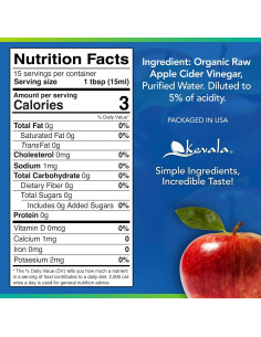 Vinagre de Sidra de Manzana Orgánico Kevala 236.6 ml - Crudo y Sin Filtrar 2