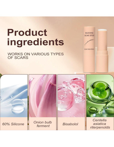 Stick de Silicona para Cicatrices RIWYDMA 60% 20g