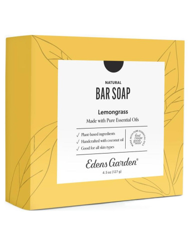 Jabón Natural de Hierba Limón Edens Garden 125 g - Hidratante