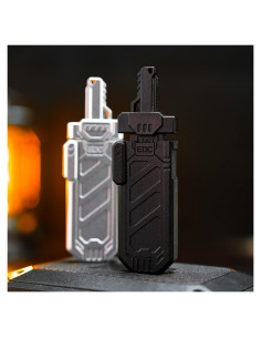 Deslizador de espada KDEDC EDC antiestrés negro mate 10 cm