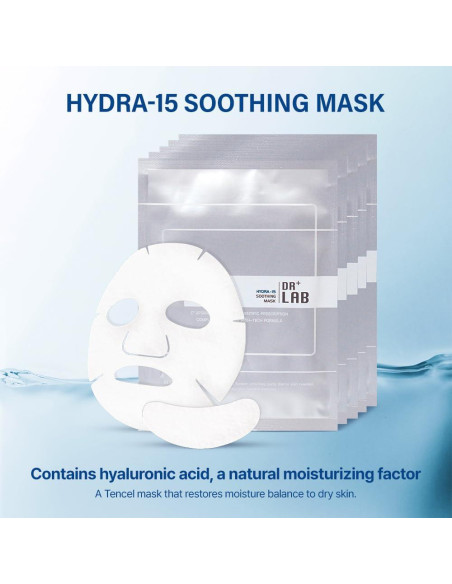 Mascarilla Facial Calmante Hydra-15 Ancors 5 Piezas Hidratante